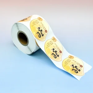 Customized Round Waterproof Packaging Sticker Roll Self Adhesive Custom Printing Logo Sticker Labels