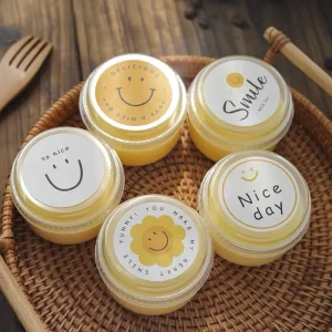 Customized Self Adhesive Decorative Stickers Two Dimensional Code Advertising Logo Print for Milk Tea & Coffee Non Stick Seal