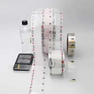 Customized Size PVC Bottle Label Stickers Waterproof Self adhesive Transparent Bottom Packaging Labels