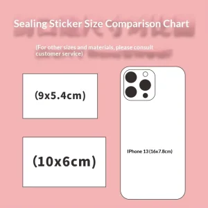 Customized Small Batch Custom Stickers Self Printed Sealing Packs Rectangular Advertising Promotion Instagram Style Celebrity