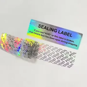 Customized Tamper Evident Void Honeycomb Security Label Hologram VOID Stickers Anti counterfeit Sealing Labels Stickers