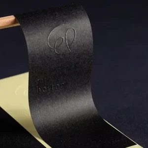 Customized Textured Paper Label Luxury Embossed Self Adhesive Logo Stickers Perfume Packaging Labels