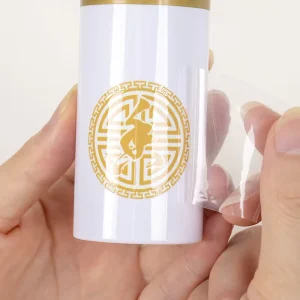Customized Transfer Labels Waterproof Uv Transfer logo Stickers for Perfume Bottle Plastic Cup Packaging