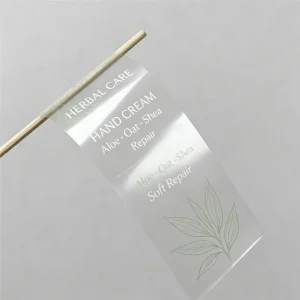Customized Transparent Sticker Self Adhesive Waterproof Vinyl PP Transparent Sticker with Logo