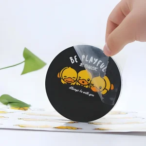 Customized UV Transfer Label 3D Embossed Crystal Sticker For Glass Bottle Jar Logo Print PVC