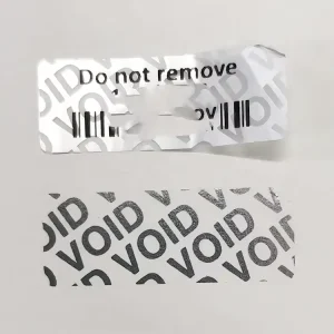 Customized Vinyl Security Printed Sticker with Open Void Sealing Label for Warranty