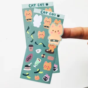 Customized Waterproof Company Brand Logo Die Cut Label Sticker Printing
