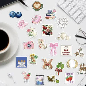 Customized Waterproof Decorative Stickers Suitable for Cups Laptops Skateboards Walls Guitars