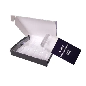 Customized Waterproof Hologram Logo Paper Box 10ml Vial Boxes for Cosmetic Sample Small Bottle