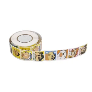 Customized Waterproof Paper Cartoon Sticker Rolls Heat Sensitive Adhesive for Kids