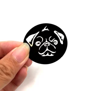 Customized Waterproof Transparent Logo Vinyl Label Sticker Rectangle for Laptop
