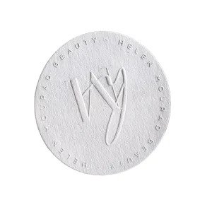 Customized White Embossed Logo Seal Stickers in Sheets Manufacturer Customized Labels Packaging Labels