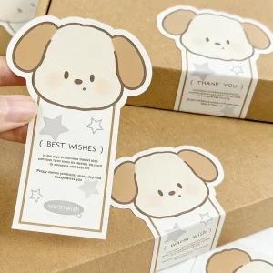 Cute Cartoon Custom Brand Logo Self Adhesive Paper Stickers Logo Sticker