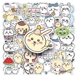 Cute Cartoon Die Cut Stickers Custom Matt Finish PVC Waterproof Adhesive Stickers for Home Decoration