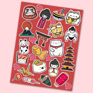 Cute Japanese Kawaii PVC Washi Custom Kiss Cut Scrapbooking Costume Sticker Sheet Book Printing