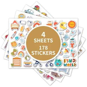 Cute Kawaii Cartoon Kiss Cut Sticker Sheet for Kids Water Bottle Stationery Laptop Reward Scrapbook Planner