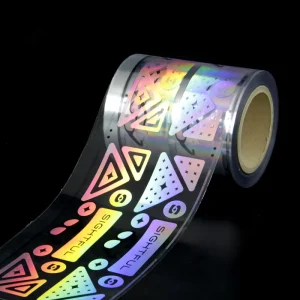 DIY Printing Transparent Waterproof Tear Resistant UV Resistant PVC Material Self Adhesive Holographic Film Hologram Label