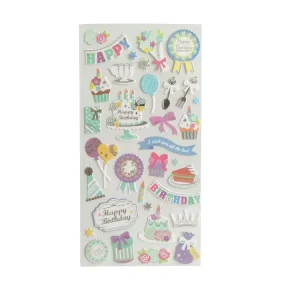 Decorative Cartoon Stickers Sheet CMYK Printed Scrapbooking Paper Sticker for Journey Travel DIY Craft