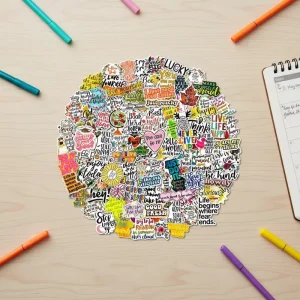 Decorative Waterproof Stickers in Creative Mixed Styles