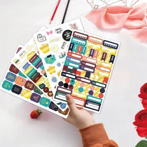 Diary Removable DIY Budget Planner Scrapbooking Sticker Creative Gold Stamping Business Theme Plan Sticker