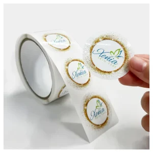 Die Cut Circle Stickers In Rolls For Brand Authentication Security Seals Tamper Evident Labels Custom Text And Logo Print