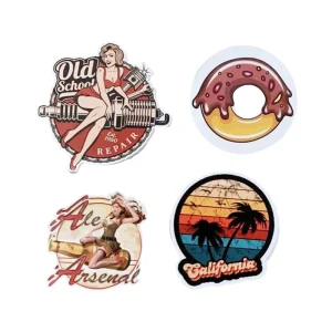 Die Cut Custom Shape Logo Stickers High Quality Waterproof Durable Vinyl Cartoon Decorative Stickers
