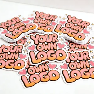 Die Cut Custom Stickers Waterproof Printing Logo Stickers Self Adhesive Gloss Vinyl Stickers
