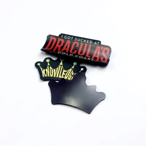 Die Cut Magnetic Car Stickers Custom UV Proof Waterproof Vehicle Bumper Magnets Signs