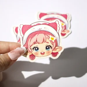 Die Cut Stickers Sheets Samples Custom LOGO Cartoon Holographic Adhesive Vinyl PVC Bulk Label Custom Sticker Set