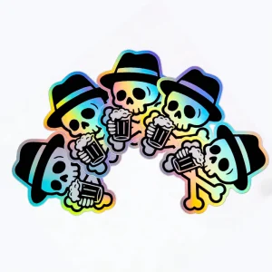 Die Cut Vinyl Stickers Custom Logo Printing Waterproof Die Cut Label Logo Stickers Holographic Label Sticker