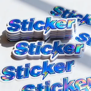 Die Cut Waterproof PVC Vinyl Logo Stickers Custom for Promotional Gifts Printing