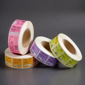 Digital Printing Sticker Labels Thermal Roll Merry Christmas Decorations