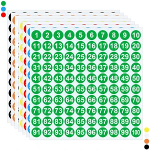Digital Serial Number Waterproof Vinyl Die Cut Stickers PVC Sticker Labels Adhesive Vinyl Sticker