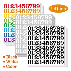 Digital Stickers 1 4 Inch Waterproof Vinyl Self Adhesive Removable for Office Classroom Home DIY Cut Film Gift & Craft