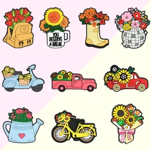 Direct Supply Valentine Bouquet Animal Sculpture Resin Fridge Magnet 3D Resin Figurine Magnet for Home Decor DIY Gift