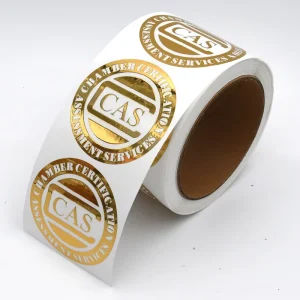 Directly Enhanced Gold Transparent Sticker Material Personalized Custom Sticker Printing Label Bulk Price Label