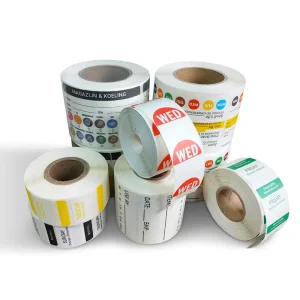 Dissolvable Biodegradable Adhesive Labels Removable Packaging Label Private Water Food Safety Paper Labels