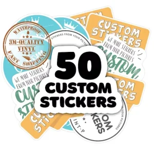 Durable Fade-Resistant Waterproof Vinyl Decals Custom Logo Decorative Stickers Colorful Various Shapes
