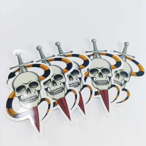 Durable Vinyl PVC Self Adhesive Die Cut Customized Logo Decoration Label Stickers Waterproof Vinyl Sticker Printing