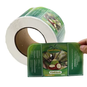 Durable Water Proof Self Adhesive Vinyl Roll Label Sticker UV Printed Recycled Holographic Design Die Cut for Seeds