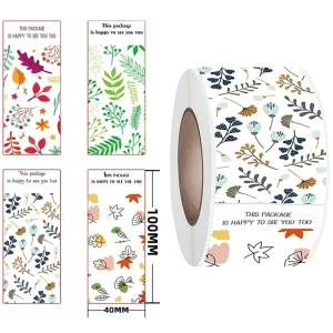 Durable Waterproof Adhesive Sticker Roll with Custom Printing & Shape RTS Sealing Stickers 120PCS Roll 4cm*10cm
