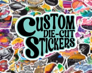 Durable Waterproof Custom Peelable UV Resistant White Vinyl Stickers
