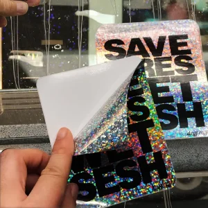 Durable Waterproof Holographic Promotional Sticker Decals for Outdoor Use