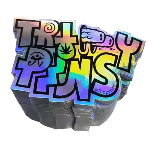 Durable Waterproof UV Printed Weather Resistant Adhesive Vinyl Die Cut Holographic Stickers for Craft