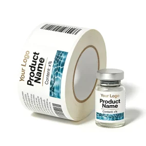 Durable Waterproof Vinyl Adhesive Custom Label Heat Resistant Breathable Strong Stickiness Laser Printed Universal