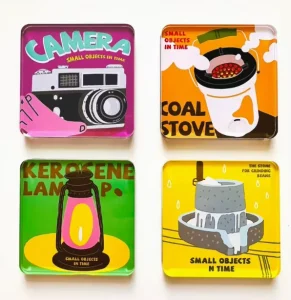 E 996 Customized City Tourism Design Photo Crystal Glass Stickers Acrylic Cartoon Fridge Magnets Cultural Magnetic Promotional