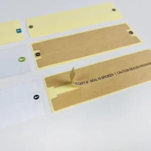 Easy Peel Durable Oil Proof Waterproof Clear Security Seal Label Stickers Custom Vinyl Aircraft Box Sealing Sticker For Grocery
