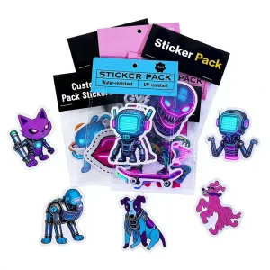 Easy Peel UV Resist Printing Waterproof Durable White Vinyl PVC Self Adhesive Die Cut Custom Stickers