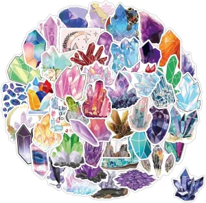 Eco Friendly Crystal Vinyl Waterproof Stickers UV Printed for Water Bottles Laptops & Phone Cases