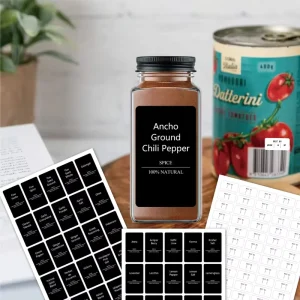 Eco Friendly Custom Printed Vinyl Pantry Bottle Labels Sticker Sheet Waterproof Amp Oilproof Kitchen Spice Jar Label